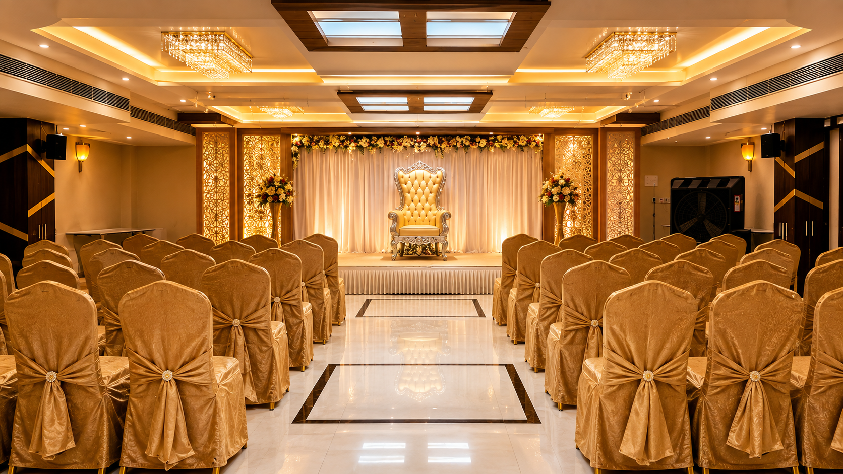 Twin Golden Thrones
